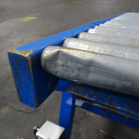 24" x 120" (10') Steel Roller Gravity Conveyor Section. 1-7/8" OD 20" BF