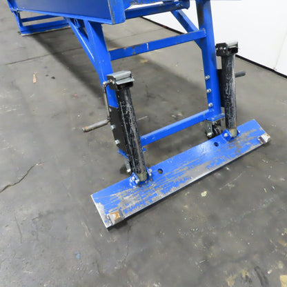 24" x 120" (10') Steel Roller Gravity Conveyor Section. 1-7/8" OD 20" BF
