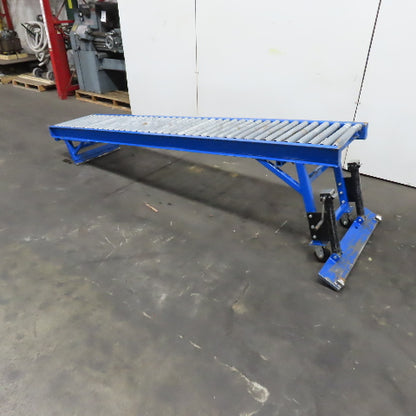 24" x 120" (10') Steel Roller Gravity Conveyor Section. 1-7/8" OD 20" BF