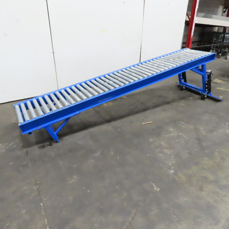 24" x 120" (10') Steel Roller Gravity Conveyor Section. 1-7/8" OD 20" BF
