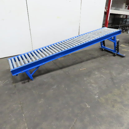 24" x 120" (10') Steel Roller Gravity Conveyor Section. 1-7/8" OD 20" BF