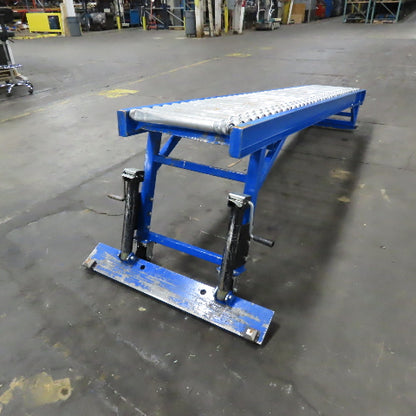 24" x 120" (10') Steel Roller Gravity Conveyor Section. 1-7/8" OD 20" BF