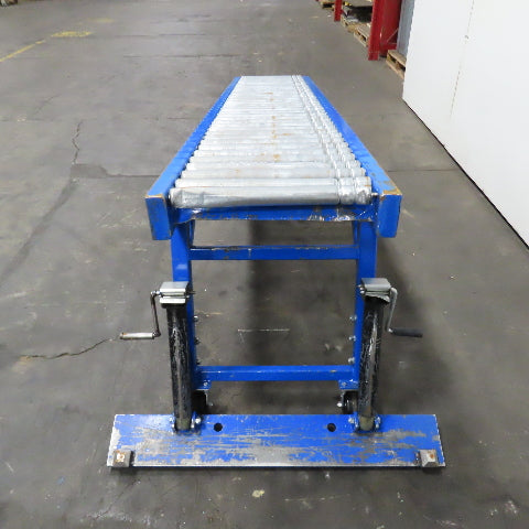 24" x 120" (10') Steel Roller Gravity Conveyor Section. 1-7/8" OD 20" BF