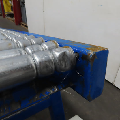 24" x 120" (10') Steel Roller Gravity Conveyor Section. 1-7/8" OD 20" BF