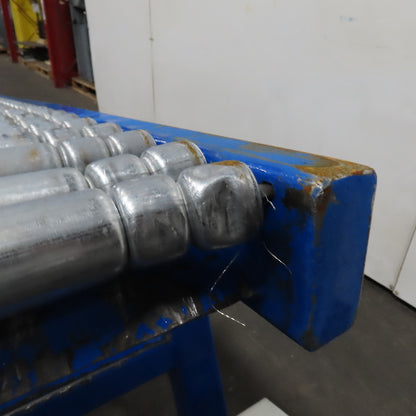 24" x 120" (10') Steel Roller Gravity Conveyor Section. 1-7/8" OD 20" BF
