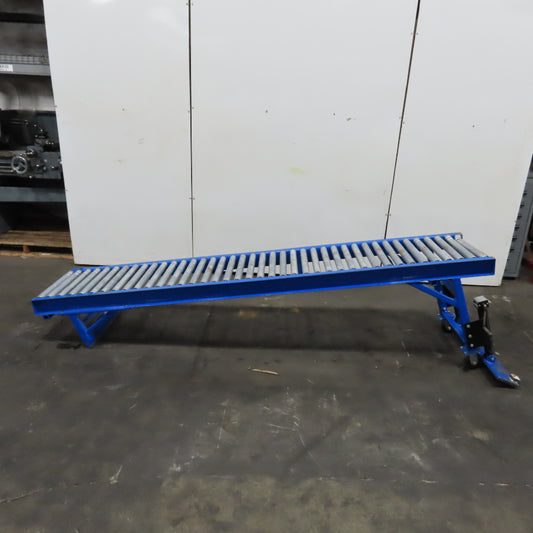24" x 120" (10') Steel Roller Gravity Conveyor Section. 1-7/8" OD 20" BF