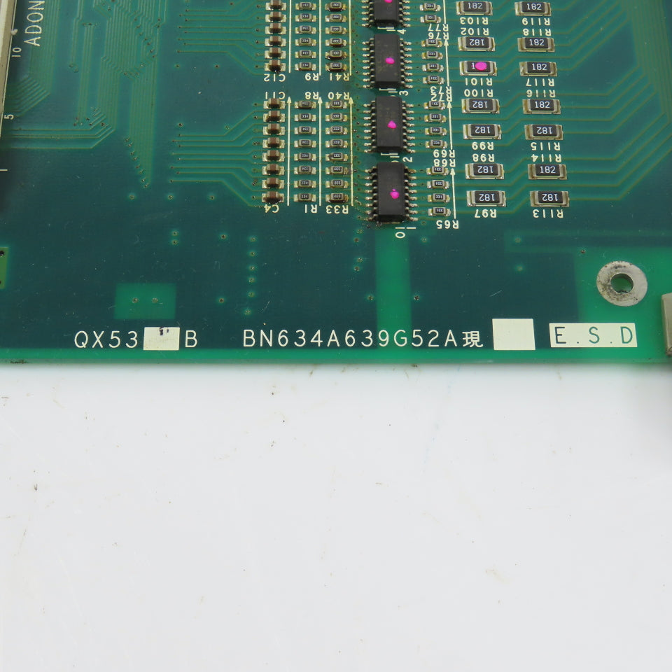 Mitsubishi BN634A639G52A QX531 PLC Control Board W/ Connectors