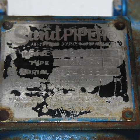 Sandpiper EB1-A Type TGN-2-HI Pneumatic Diaphragm Pump 100PSI 1" / 1-1/4" NPT