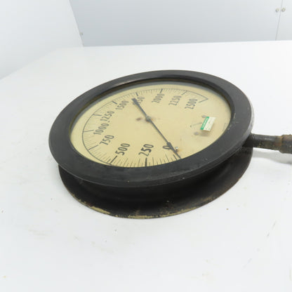 Ashcroft Duragauge Steel Tube 0-2500 Pressure Gauge 14-1/8" OD