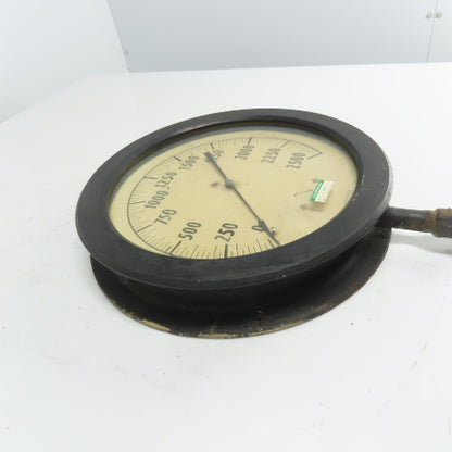 Ashcroft Duragauge Steel Tube 0-2500 Pressure Gauge 14-1/8" OD