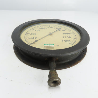 Ashcroft Duragauge Steel Tube 0-2500 Pressure Gauge 14-1/8" OD