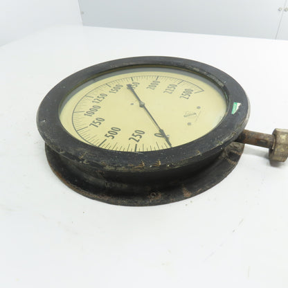 Ashcroft Duragauge Steel Tube 0-2500 Pressure Gauge 14-1/8" OD