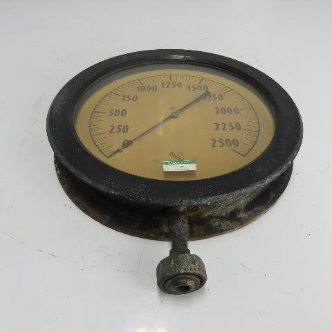 Ashcroft Duragauge Steel Tube 0-2500 Pressure Gauge 14-1/8" OD