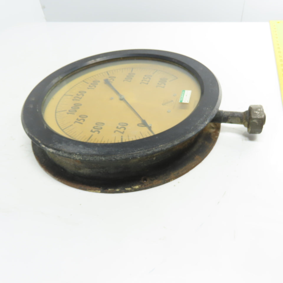 Ashcroft Duragauge Steel Tube 0-2500 Pressure Gauge 14-1/8" OD