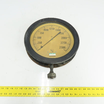 Ashcroft Duragauge Steel Tube 0-2500 Pressure Gauge 14-1/8" OD