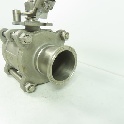 VNE 2-1/2" Stainless Steel Ball Valve 316 1000 WOG