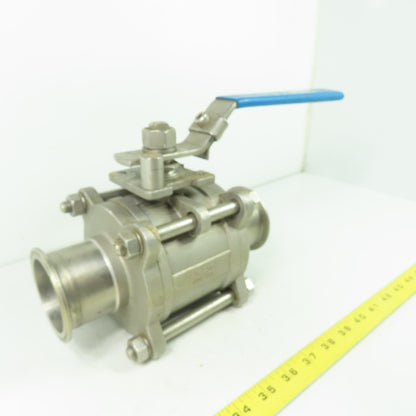 VNE 2-1/2" Stainless Steel Ball Valve 316 1000 WOG