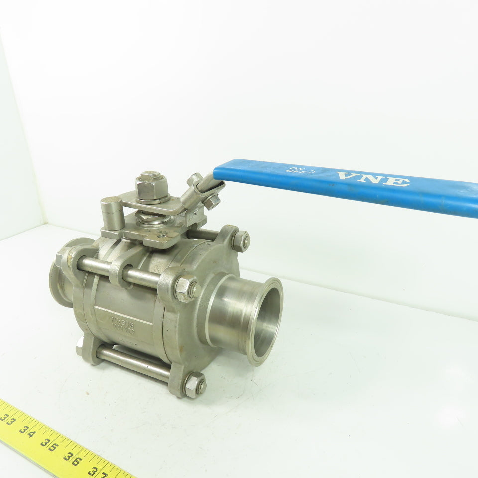 VNE 2-1/2" Stainless Steel Ball Valve 316 1000 WOG