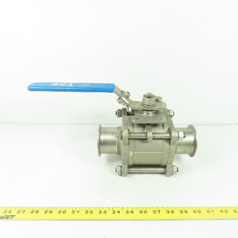 VNE 2-1/2" Stainless Steel Ball Valve 316 1000 WOG