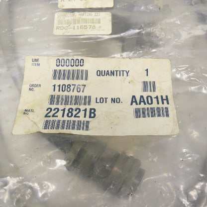 221821B AA01H Robotic Connector Cable W/ Harting 16-Pin