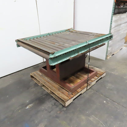 41" W x 60" Long 2.5" OD Rotating Top Steel Roller Gravity Conveyor 40" BF