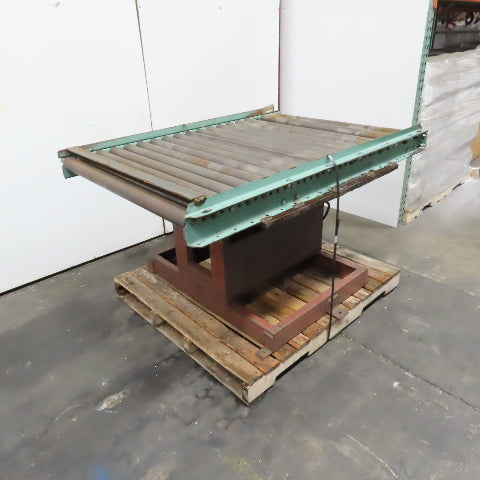 41" W x 60" Long 2.5" OD Rotating Top Steel Roller Gravity Conveyor 40" BF