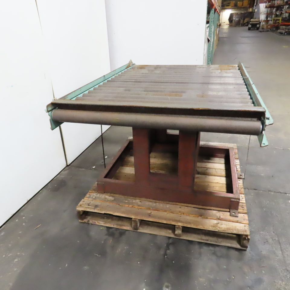 41" W x 60" Long 2.5" OD Rotating Top Steel Roller Gravity Conveyor 40" BF