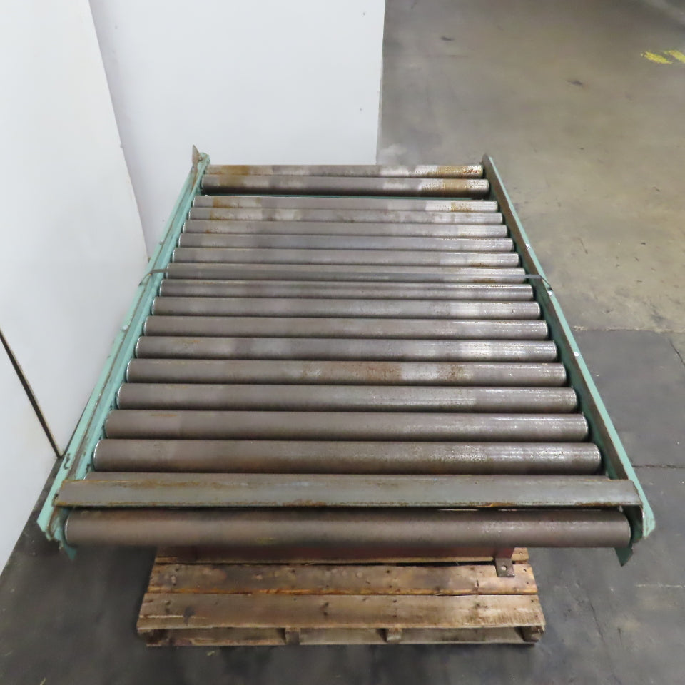 41" W x 60" Long 2.5" OD Rotating Top Steel Roller Gravity Conveyor 40" BF