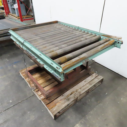 41" W x 60" Long 2.5" OD Rotating Top Steel Roller Gravity Conveyor 40" BF