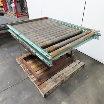 41" W x 60" Long 2.5" OD Rotating Top Steel Roller Gravity Conveyor 40" BF