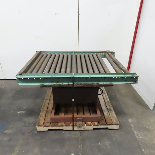 41" W x 60" Long 2.5" OD Rotating Top Steel Roller Gravity Conveyor 40" BF