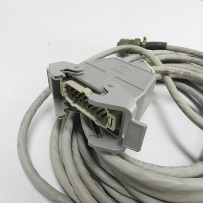 221821B AA01F Robotic Connector Cable W/ Harting 16-Pin 40' Long