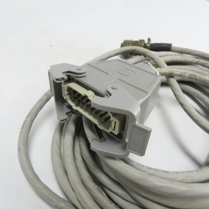 221821B AA01F Robotic Connector Cable W/ Harting 16-Pin 40' Long
