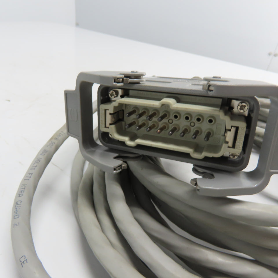 221821B AA01F Robotic Connector Cable W/ Harting 16-Pin 40' Long