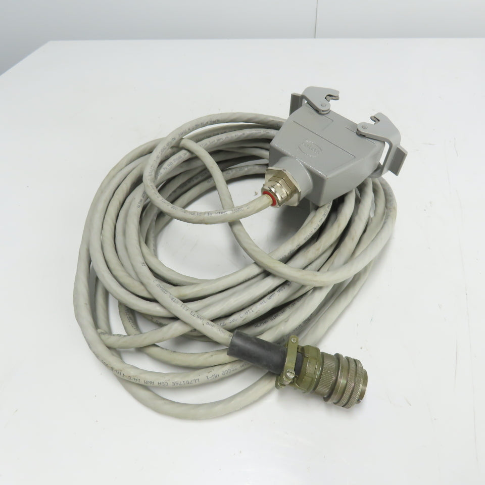 221821B AA01F Robotic Connector Cable W/ Harting 16-Pin 40' Long