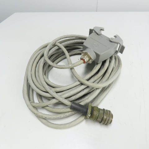 221821B AA01F Robotic Connector Cable W/ Harting 16-Pin 40' Long