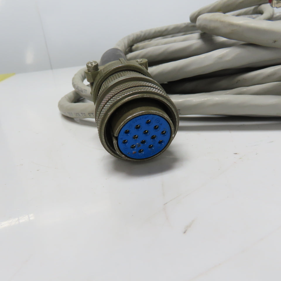 221821B AA01F Robotic Connector Cable W/ Harting 16-Pin 40' Long