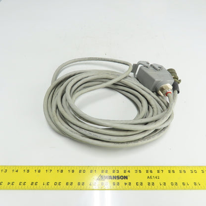221821B AA01F Robotic Connector Cable W/ Harting 16-Pin 40' Long