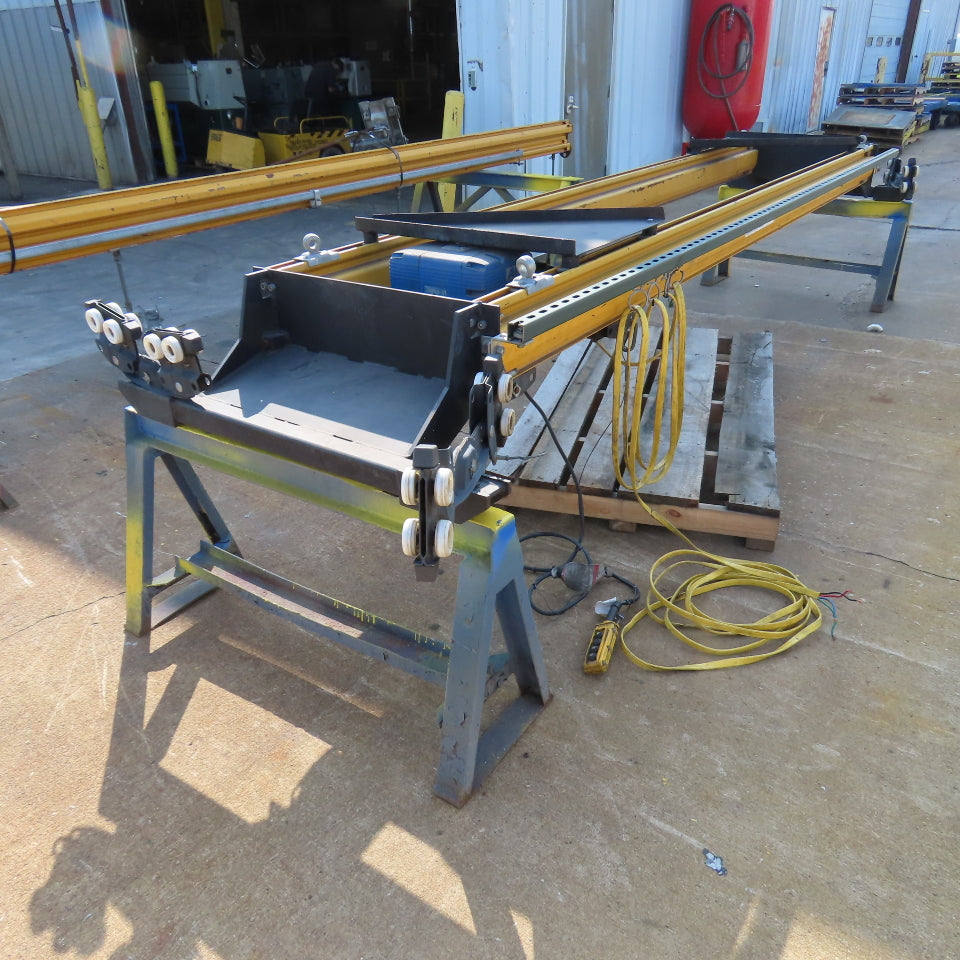 EMH Ceiling Hung Bridge Crane 15'-3" Span 20'-8" Run 10'-4" Hoist Travel W/Hoist