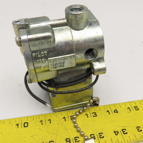 Schrader Bellows K054404153 Pilot Valve 120/110V Coil 1/4" NPT