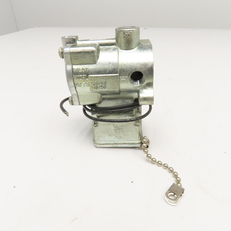 Schrader Bellows K054404153 Pilot Valve 120/110V Coil 1/4" NPT