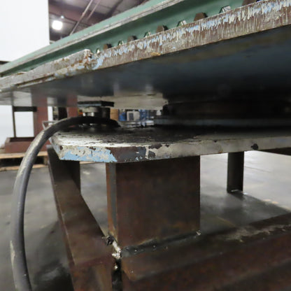 42.5" W x 60" Long 2.5" OD Rotating Top Steel Roller Gravity Conveyor 39" BF
