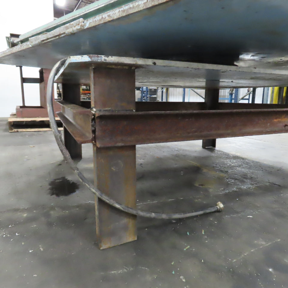42.5" W x 60" Long 2.5" OD Rotating Top Steel Roller Gravity Conveyor 39" BF