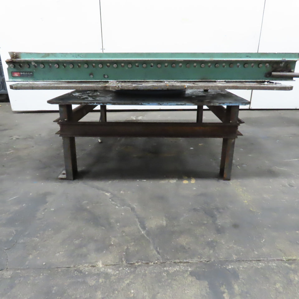 42.5" W x 60" Long 2.5" OD Rotating Top Steel Roller Gravity Conveyor 39" BF