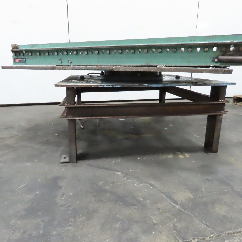 42.5" W x 60" Long 2.5" OD Rotating Top Steel Roller Gravity Conveyor 39" BF