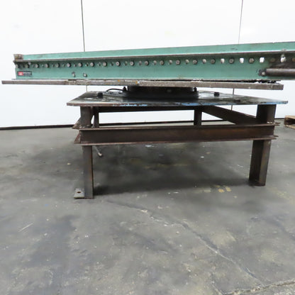 42.5" W x 60" Long 2.5" OD Rotating Top Steel Roller Gravity Conveyor 39" BF