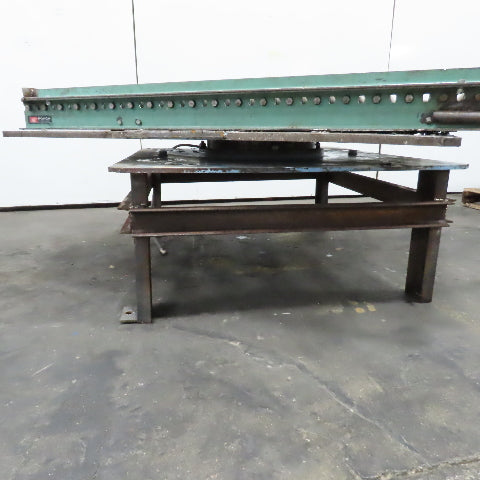 42.5" W x 60" Long 2.5" OD Rotating Top Steel Roller Gravity Conveyor 39" BF