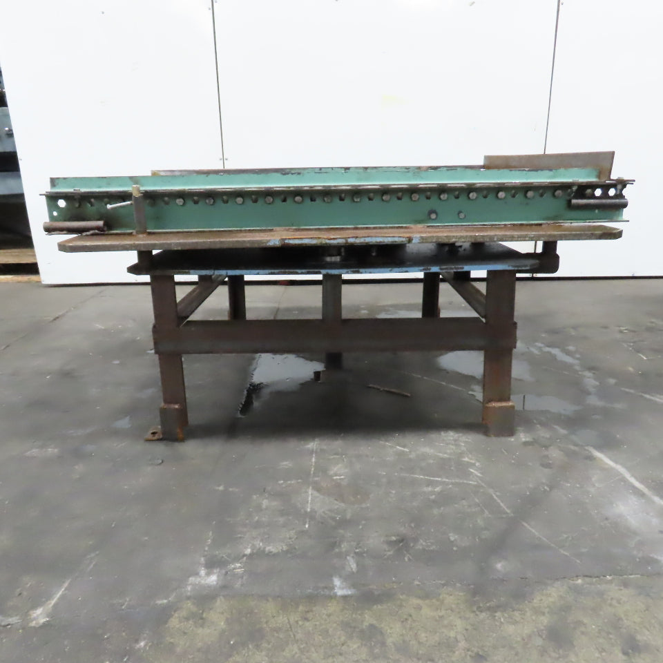 42" W x 60" Long 2.5" OD Rotating Top Steel Roller Gravity Conveyor 39" BF
