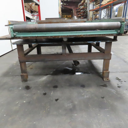 42" W x 60" Long 2.5" OD Rotating Top Steel Roller Gravity Conveyor 39" BF