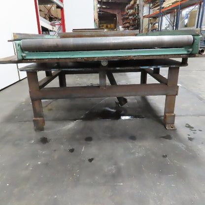 42" W x 60" Long 2.5" OD Rotating Top Steel Roller Gravity Conveyor 39" BF